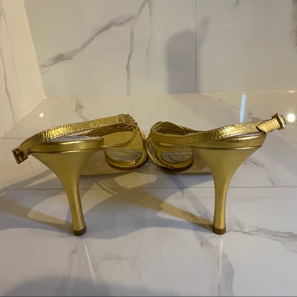 Laundry Gold Heels - Picture 5 of 7